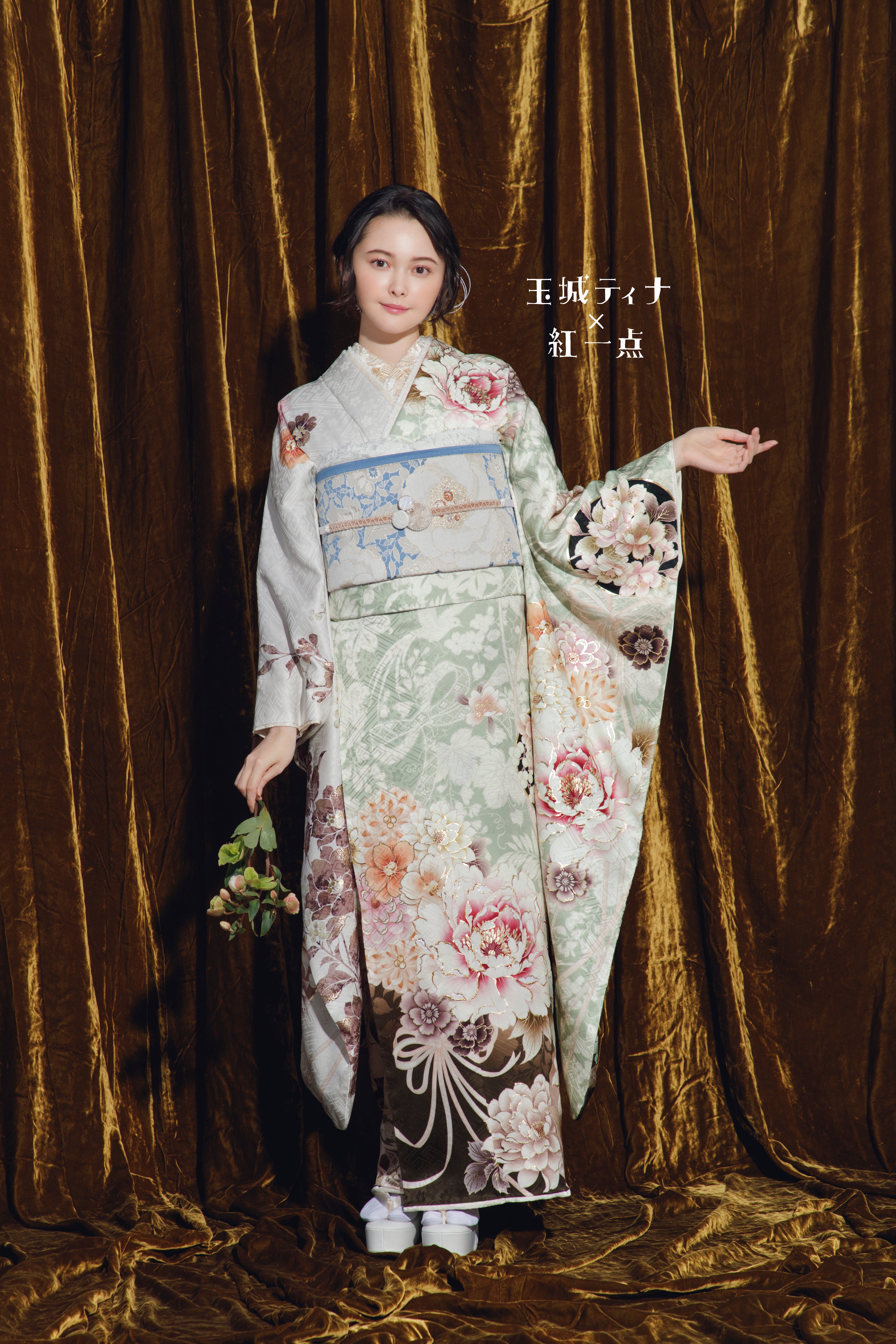 玉城ティナ振袖 リボン 玉城ティナ振袖 リボン 玉城ティナ×紅一点 NEW FURISODE